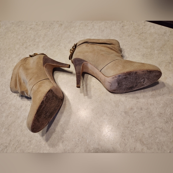 Tory Burch Suede Buckle Ankle Booties - Picture 10 of 11